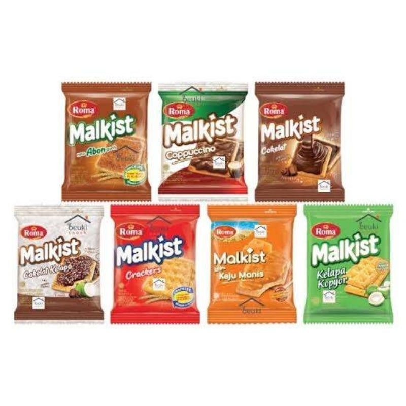 

roma malkis renceng 18 gram 1 dus isi 12 renceng 1 renceng isi 10 pcs