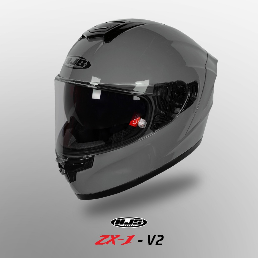 NJS ZX-1 V2 Solid - Helm Full Face| NJS ZX | ZX V2 | ZX Polos | Helm NJS ZX | Helm NJS Polos | NJS |
