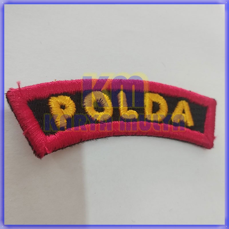 Bordir Polda Timbul Bet Bordir Tulisan Polda Timbul - Karya Mulya