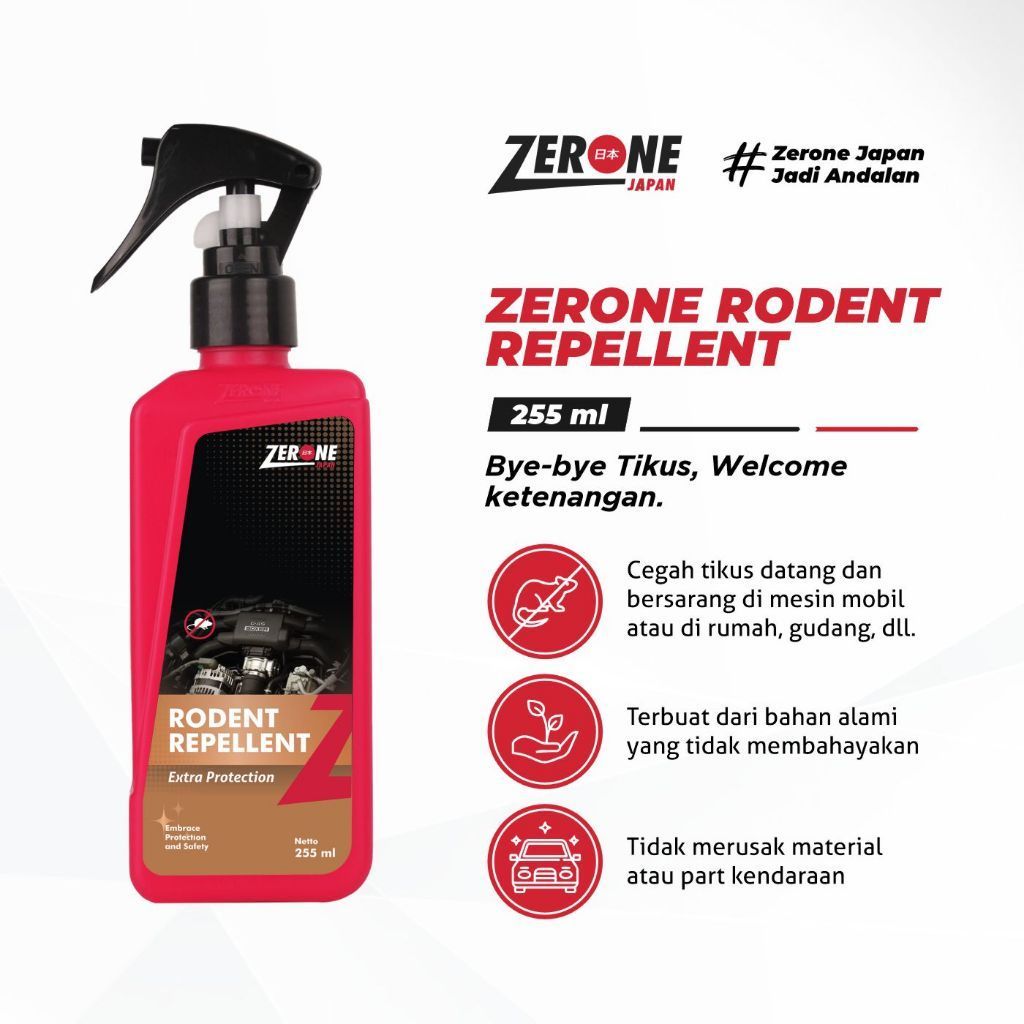 Zerone Japan Racun Tikus Pengusir Tikus Rumah Paling Ampuh Rodent Repellent Anti Tikus Untuk Mobil