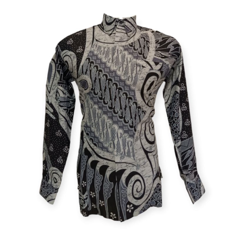 KEMEJA BATIK KHALIFAH ABU ABU BAHAN KATUN PREMIUM 40S