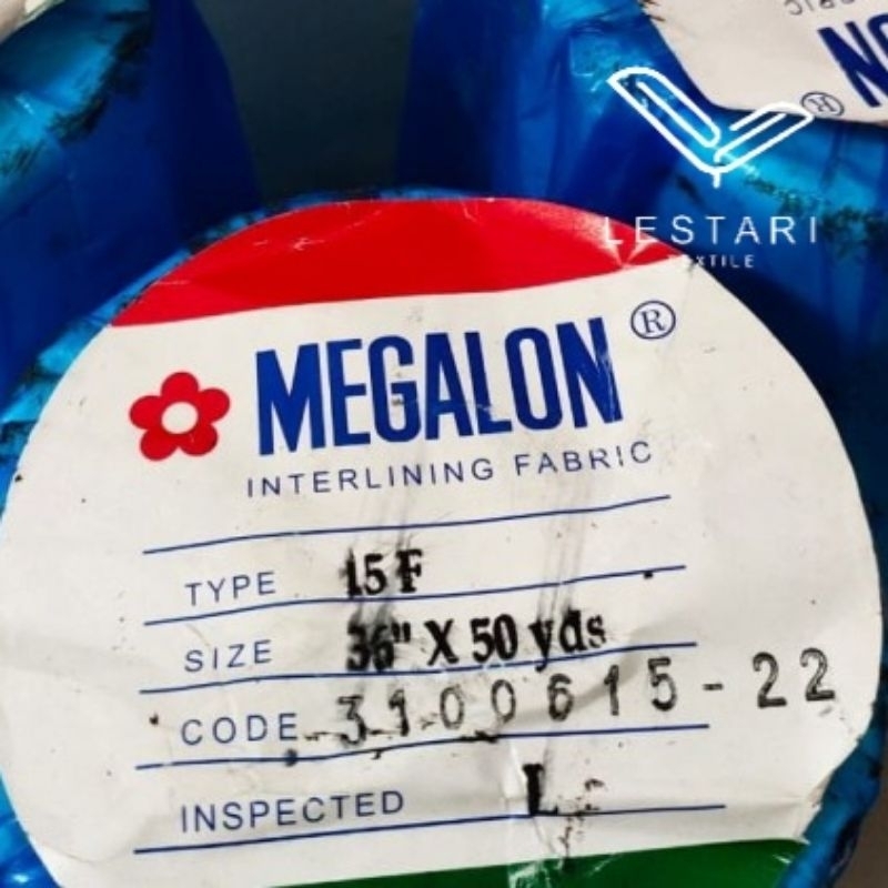 Kain kapas tipis 15f Megalon kain pelapis