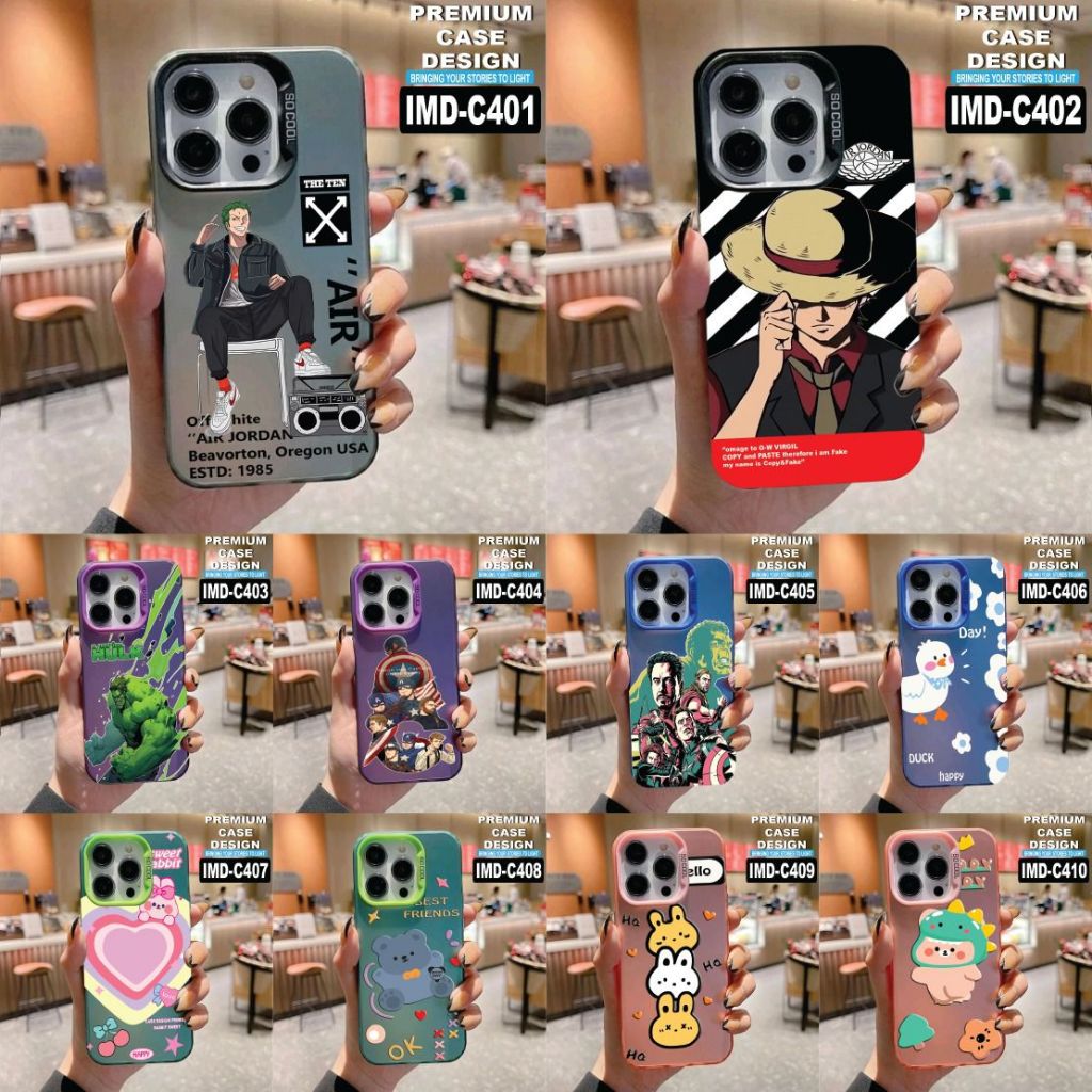 VIVO V40/Y18/Y28/Y38 ⭐️ CASE MOTIF KODE IMD C401- C410 CEK DESKRIPSI VENUS ACC