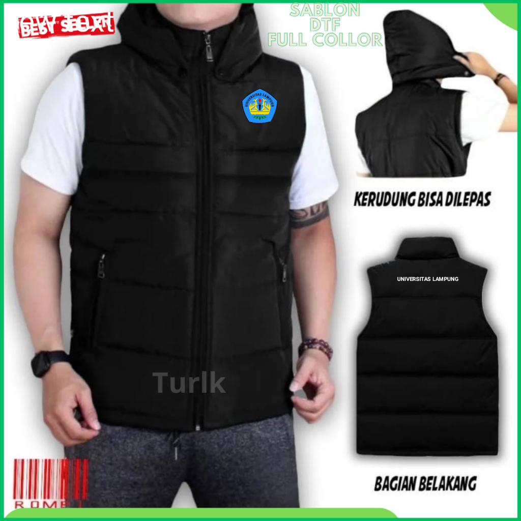 Rompi Universitas Lampung Jaket Rompi Universitas Lampung Custom Rompi Tebal