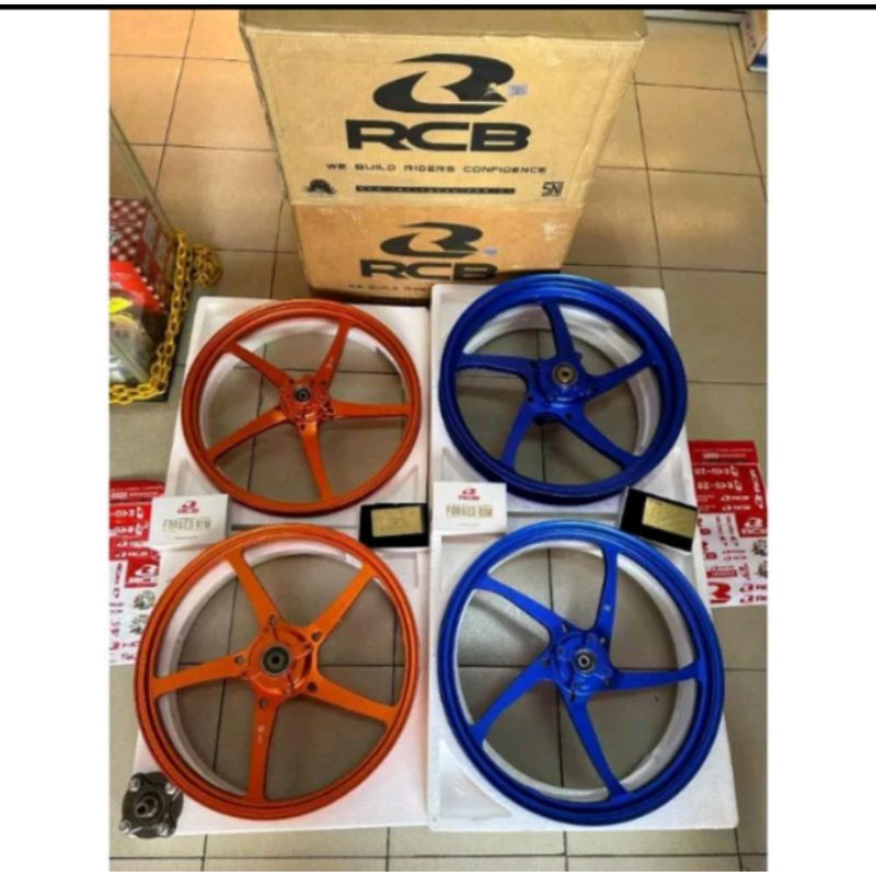 RCB FORGED RIM FG525 UNTUK MX NEW/ Y125Z SIZE 160/160-17 (4H) | VELG RACING BOY FORGED 525 UNTUK Y12