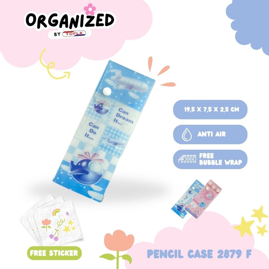 

Pencil Case 2879b Fancy tempat wadah etui pensil Topla