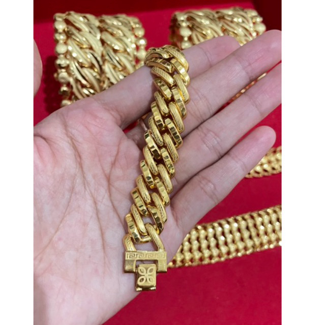 Rantai sisik naga 15gram lapis emas