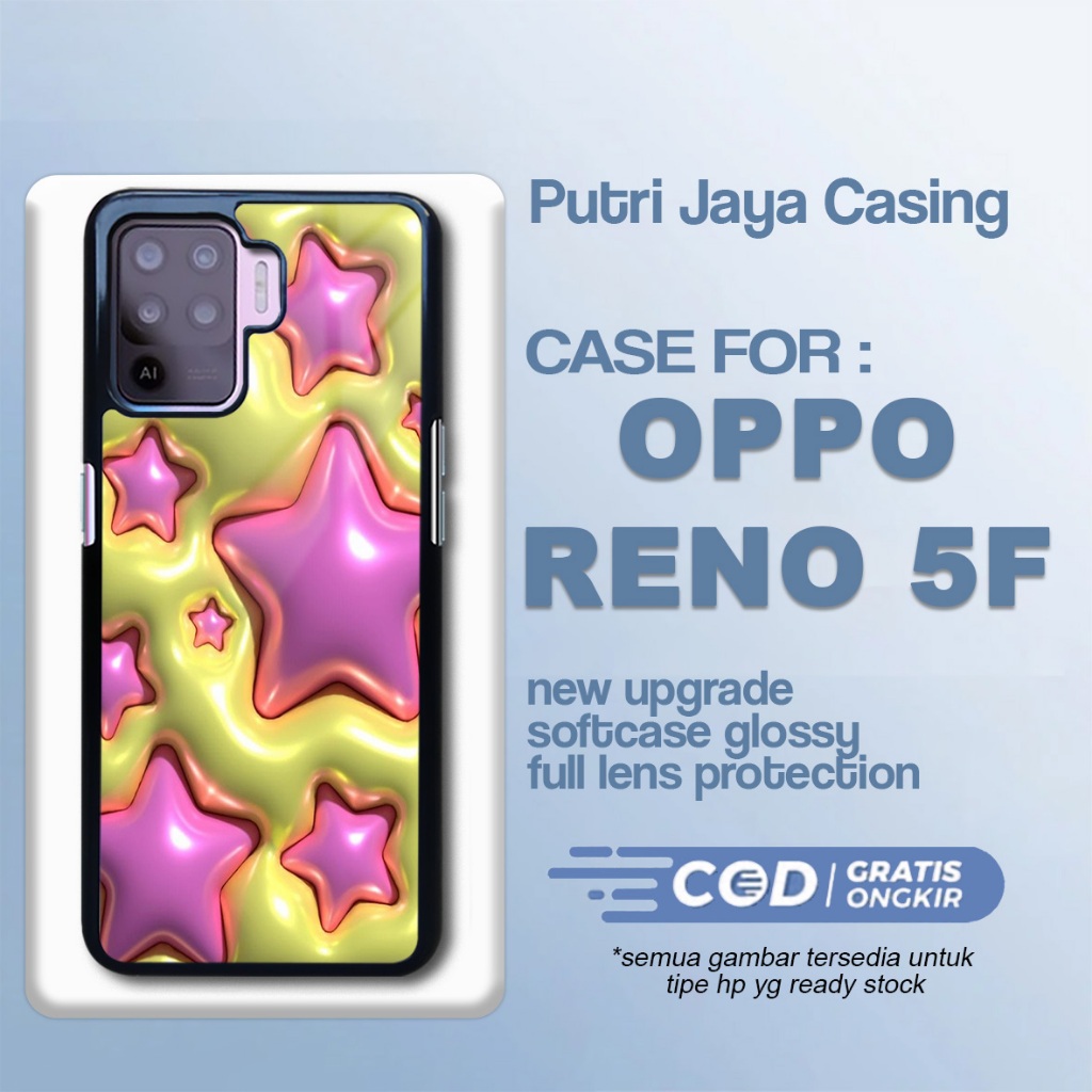 Case Oppo Reno 5F Terbaru Cute New Casing Reno 5 F Termurah Hardcase Softcase Glossy Terlaris