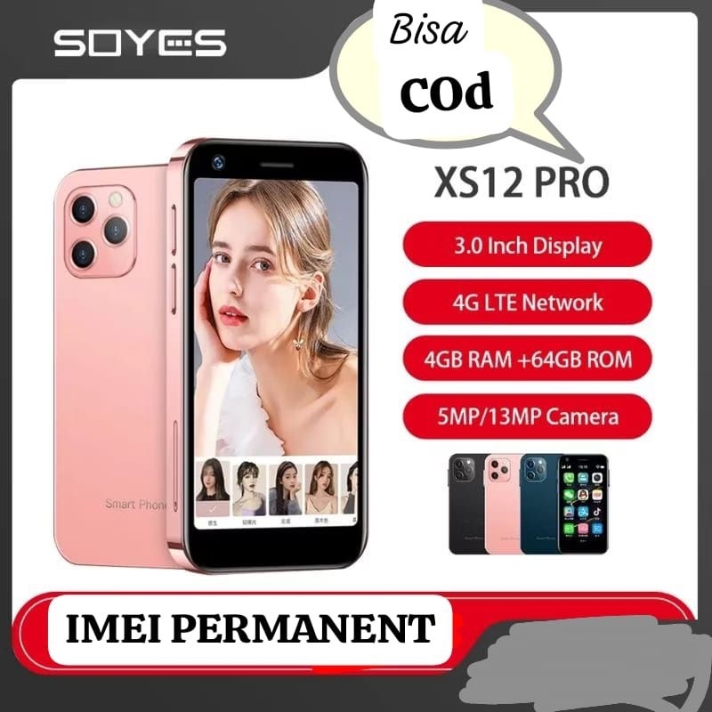 hp mini SOYES XS12PRO ram 4/64gb.imei permanen