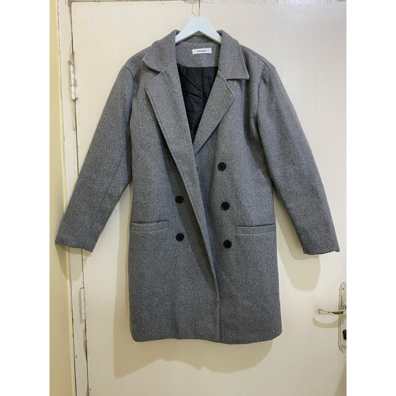 Preloved - HangXu Blazer Jaket Tebal Panjang coat winter second