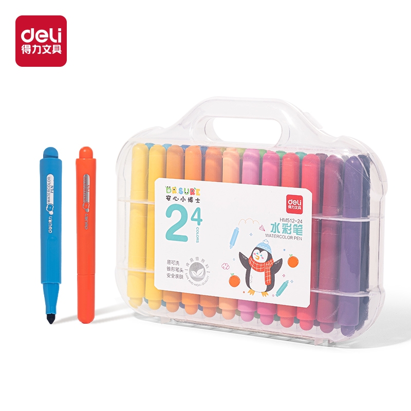 

Deli Spidol Warna / Felt Pen Conical tip HM512