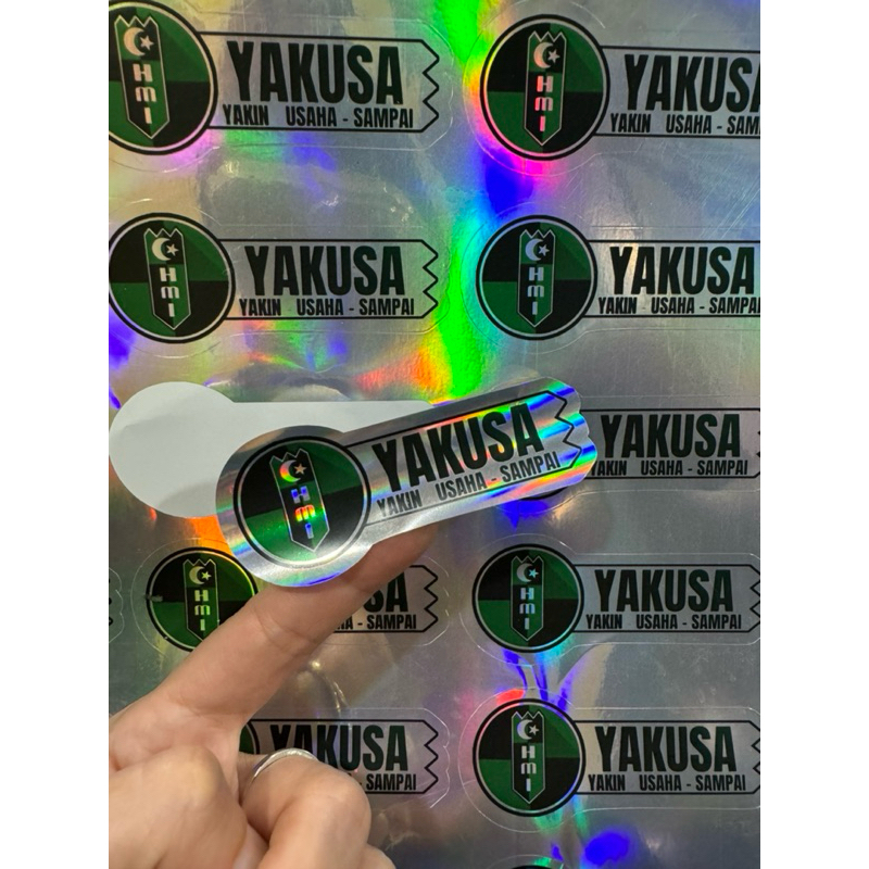 Stiker Hologram A3+ Custom Desain