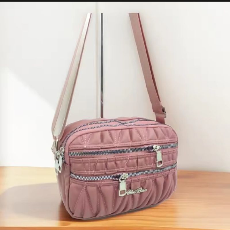 TAS SELEMPANG 4 RESLETING SERUT BORDIR TERBARU/TAS SELEMPANG BAHU WANITA/TAS FASHION WANITA