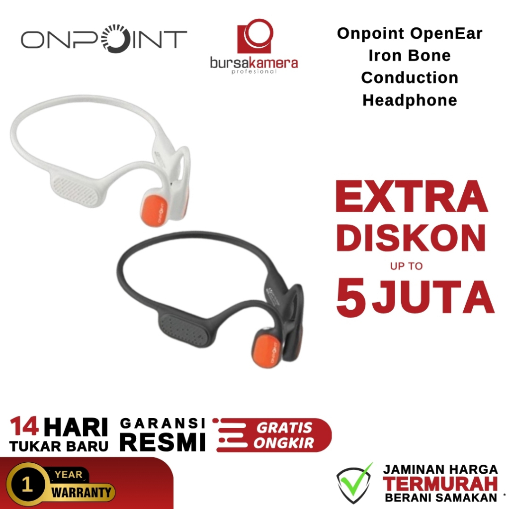 ONPOINT OpenEar Iron Bone Conduction Headphone Open Ear Sport Earphone