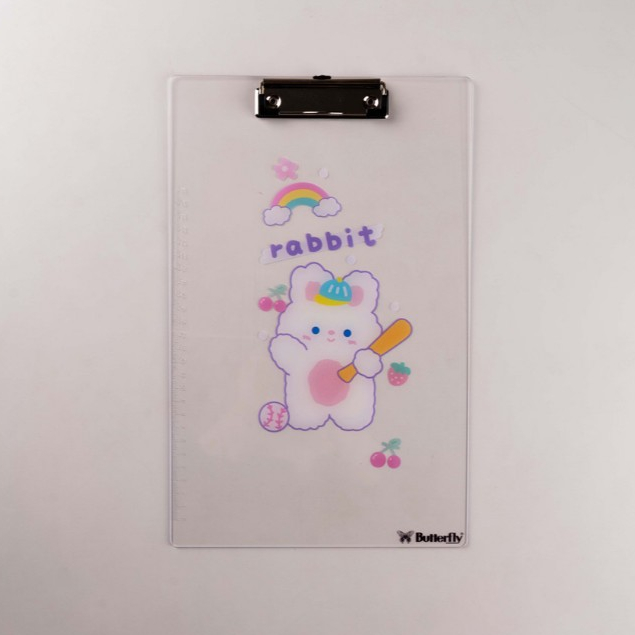 

Butterfly Clipboard Fancy Papan Jalan F4 KELINCI RABBIT Motif Acak/Random (1 PCS) / Papan Jalan Butterfly F4 Fancy / Papan Ujian F4 Kelinci