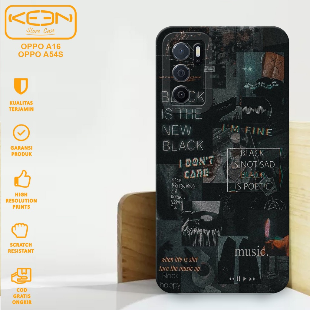 Case Hp Oppo A16/Oppo A54S - Casing Hp Oppo A16/A54S Motif Aesthetic - Case Procamera - Softcase Hp 