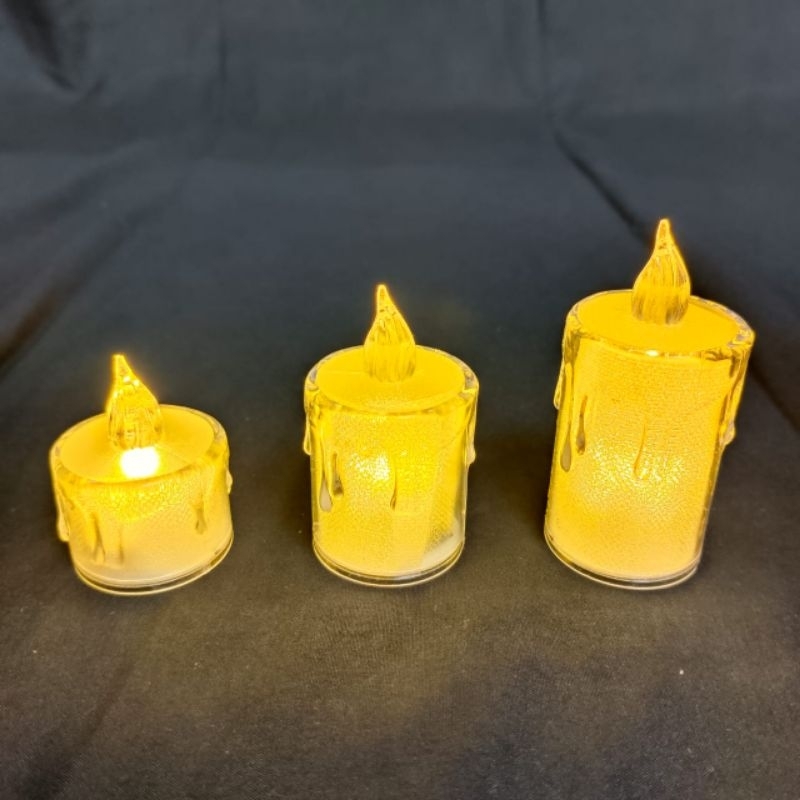 Lilin elektrik LED premium hias korea aesthetic lilin natal lilin altar lampu tidur korea model melt