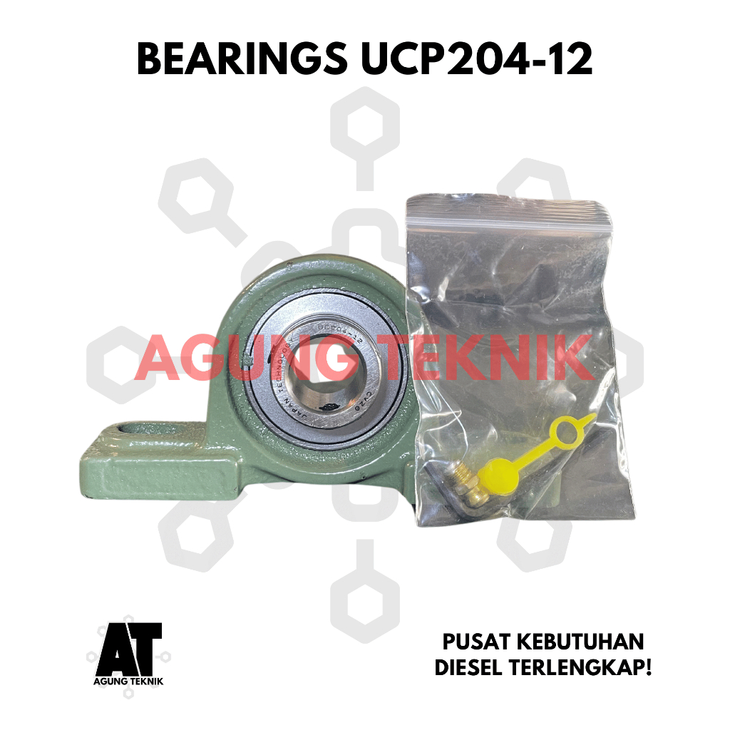 Pillow Block Bearings Laker Duduk UCP204-12 As19.05mm Set ASB