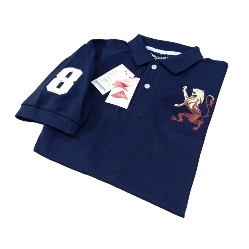 Kaos Polo Giordano Pria Terlaris Lion 3D Size M L XL Full Tag Atasan Polo Terbaru Pria