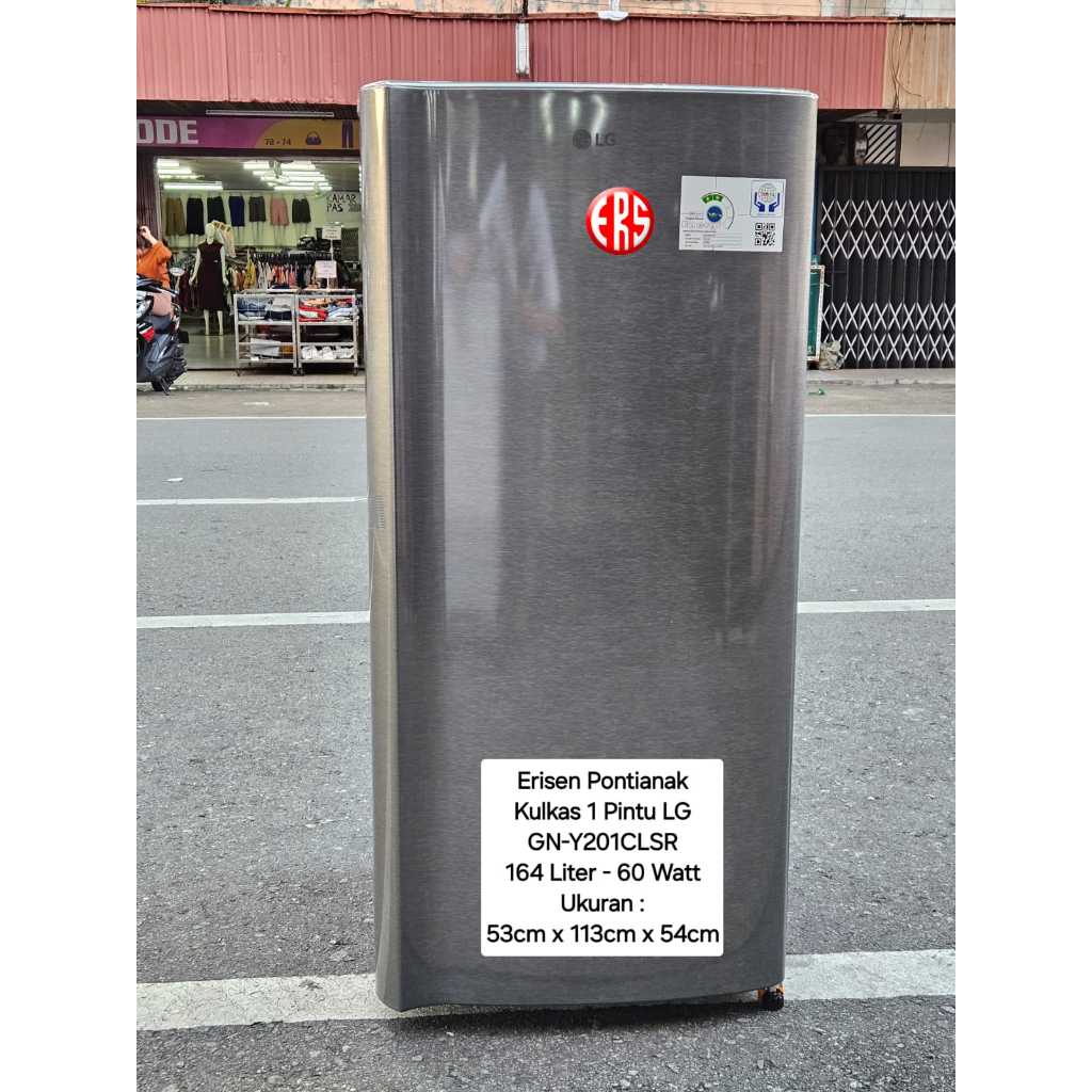 LG Kulkas 1 Pintu Hemat Listrik 164 Liter GN-Y201CLAR (ada Lampu) Low Watt - 60 Watt
