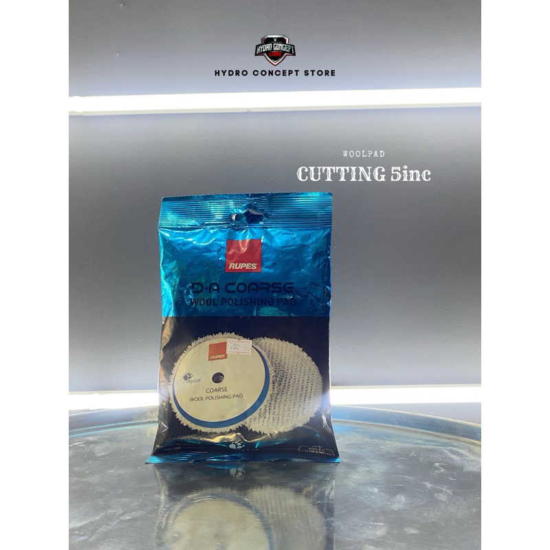 RUPES Blue Wool Pad Coarse 5" inch ,Busa Mesin Poles 5inch