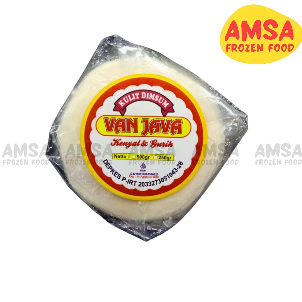 

KULIT DIMSUM VAN JAVA 7 CM PUTIH 500 GRAM