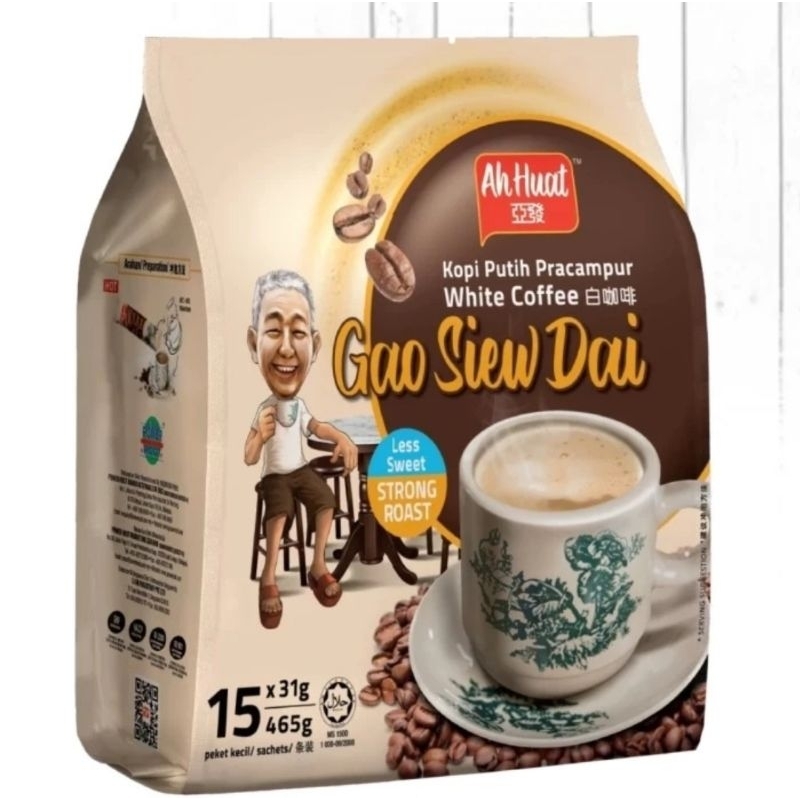 

Kopi Ah Huat - AhHuat White Coffee Gao Siew Dai - Jual ecer sachet