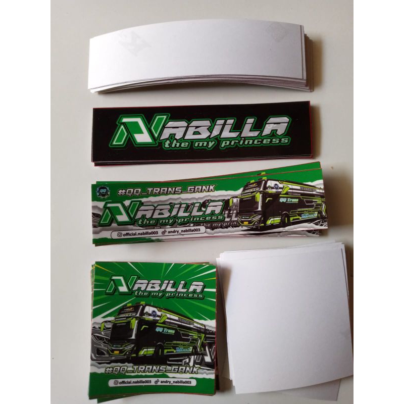 

Stiker bus basuri Nabila versi terbaru isi 5 sampai 15 stiker
