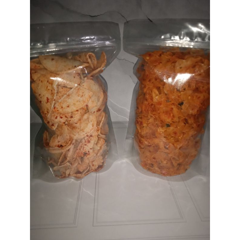 

Paket Hemat Basreng Bulat dan Kripik Singkong Kriwil 250 gram