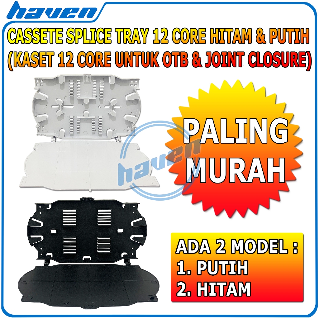 Cassete 12 Core / Kaset 12 Core / Splice Tray 12 Core Fiber Optic / Cassete Splice Tray OTB 12 Core 