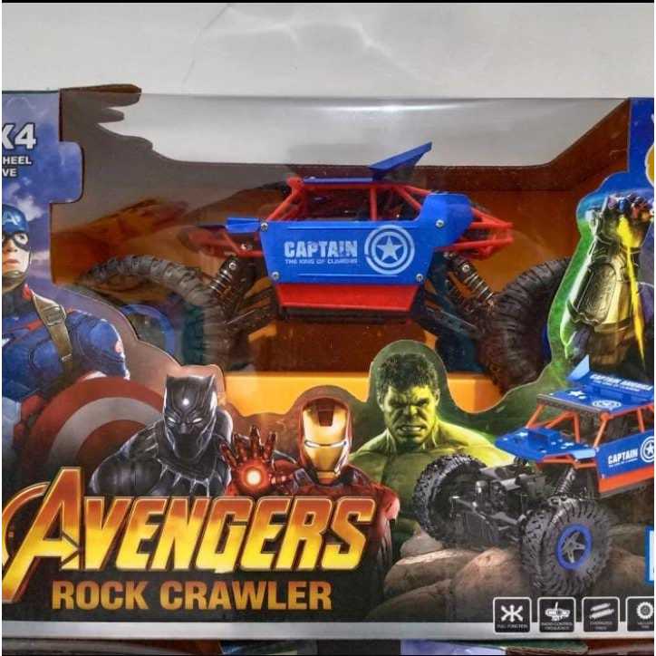 ASEMKAJKT - RC ROCK CRAWLER CAPTAIN AMERICA / MAINAN MOBIL REMOTE CONTROL OFFROAD 4WD SCALE 1:18 MAI