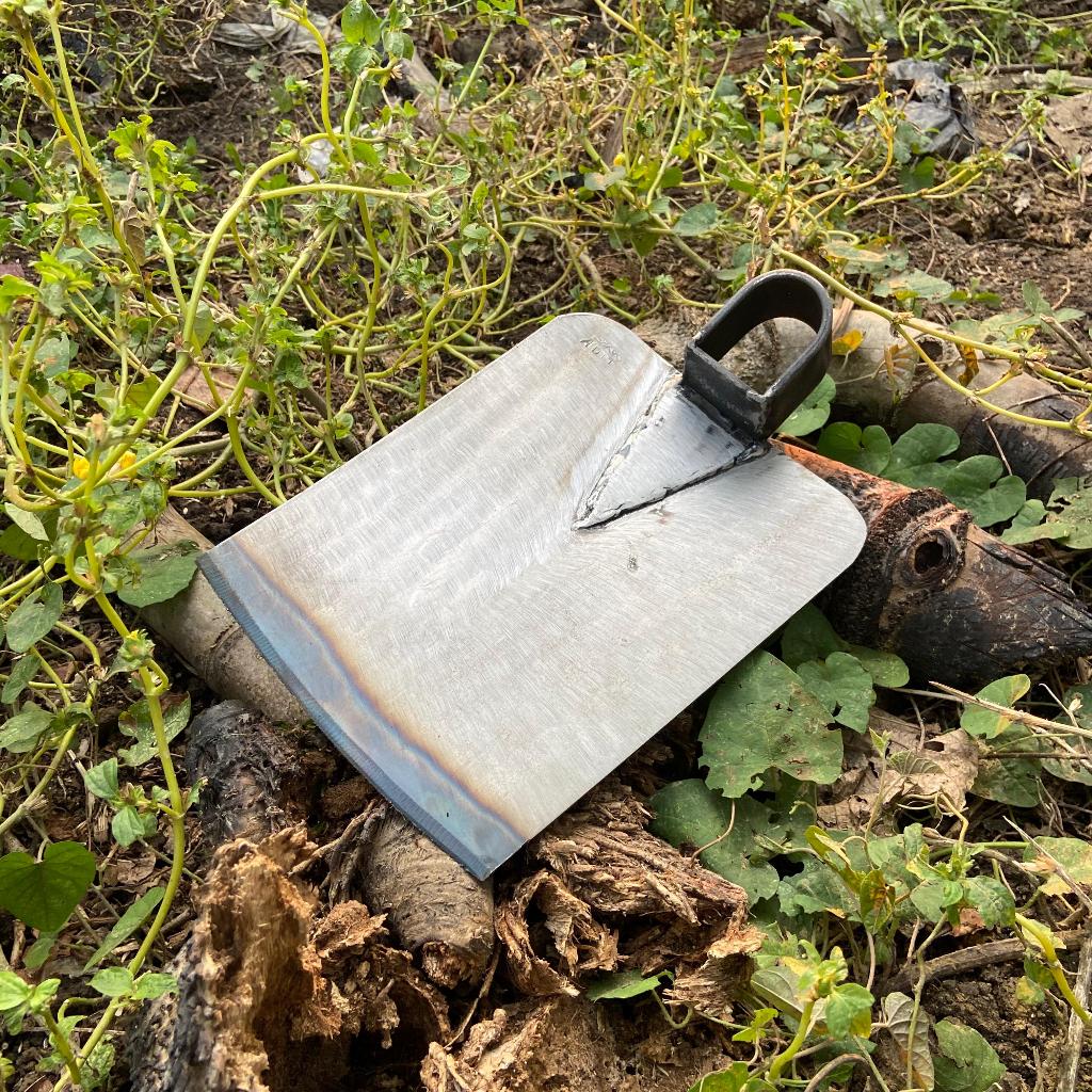 Cangkul Baja Putih Asli Anti Karat Cangkul Pacul Sawah Anti Gompal Baja Asli Super Tajam