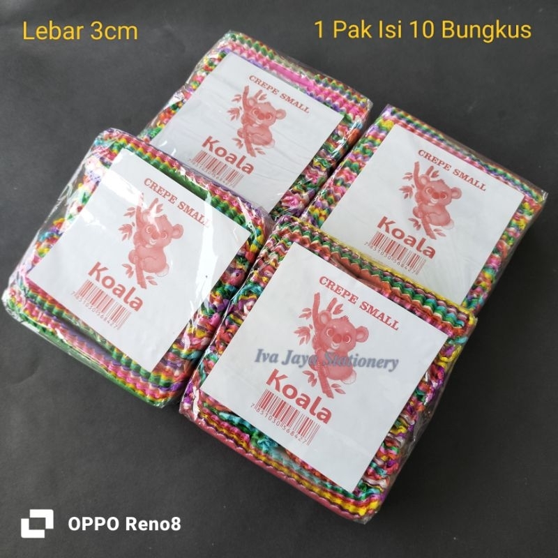 

( 1 Pak ) Kertas Krep Potong Warna Warni / Kertas Dekorasi