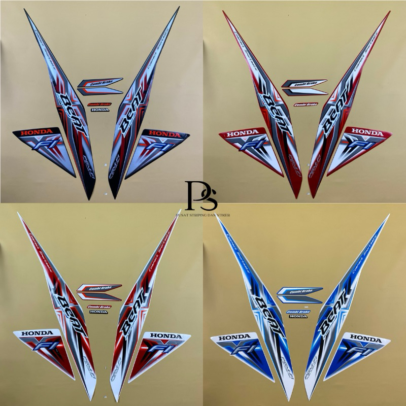 STRIPING STIKER BODY HONDA BEAT FI ISS IDLING STOP 2015