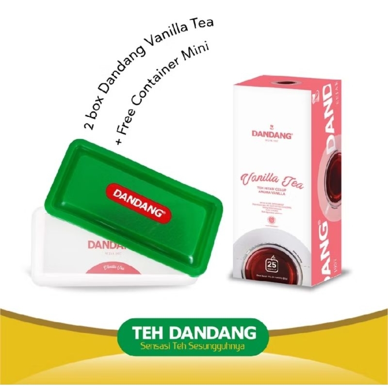 

Teh Celup Dandang vanila 2 box free tepak cantik warna random