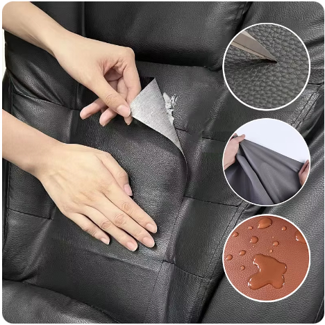Stiker Kulit Sintetis Tambal Sofa Jok Motor Mobil Sticker Praktis Perkakas Rumah Barang Unik Serbaguna tahan air dan bahan tebal elastis