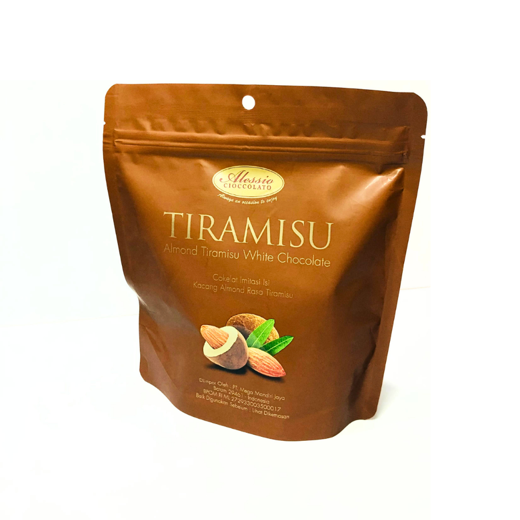 

Coklat White Almond 180g | Alessio Cokelat Tiramisu White Almond | Coklat Isi Almond Alessio