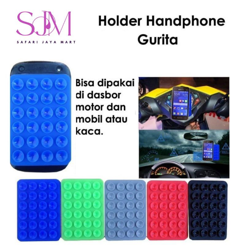Holder HP Mobil Motor Tempelan Perekat Gurita Handphone Kaca Mudah Dan Praktis