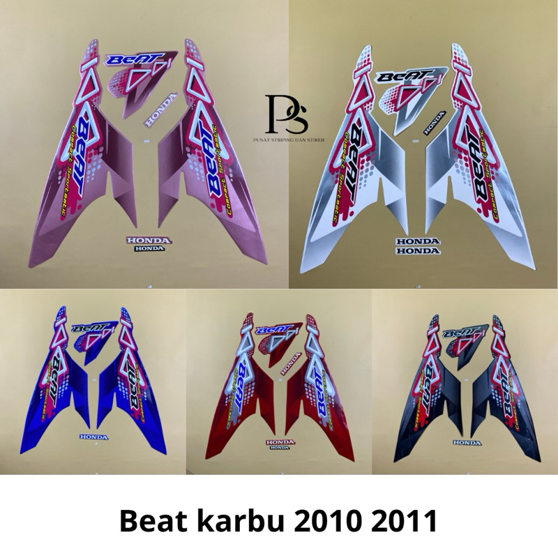 STRIPING STIKER BODY ORI HONDA BEAT KARBU 2010 2011