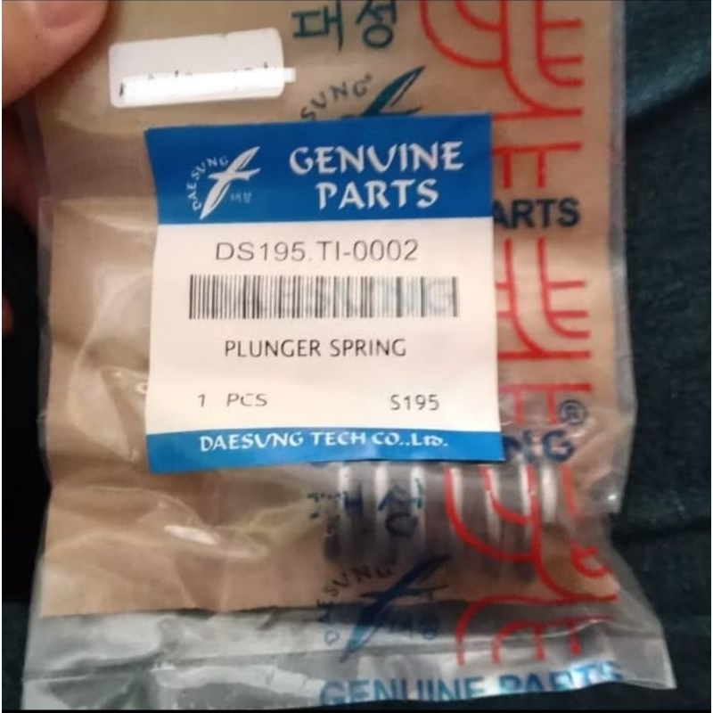 Spring Plunger Per Plunyer Mesin Diesel S195 S1100 DaeSung Dae Sung
