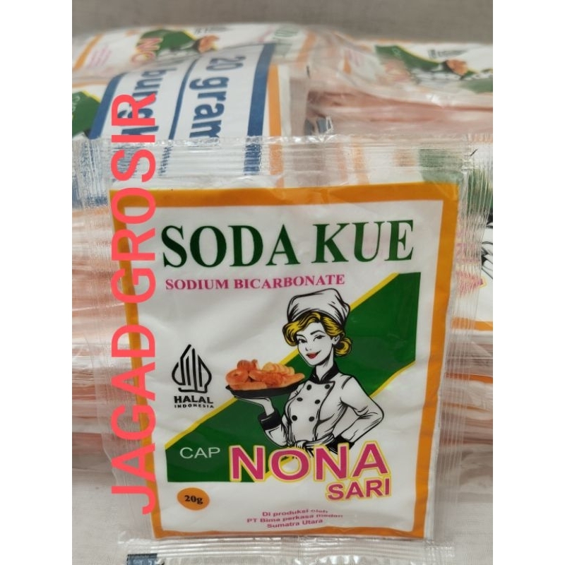 

SODA KUE CAP NONA 1Pack Isi 30 Sachet(30 X 20gr) Pengembang Kue grosir Paling Murah, JAGAD GROSIR