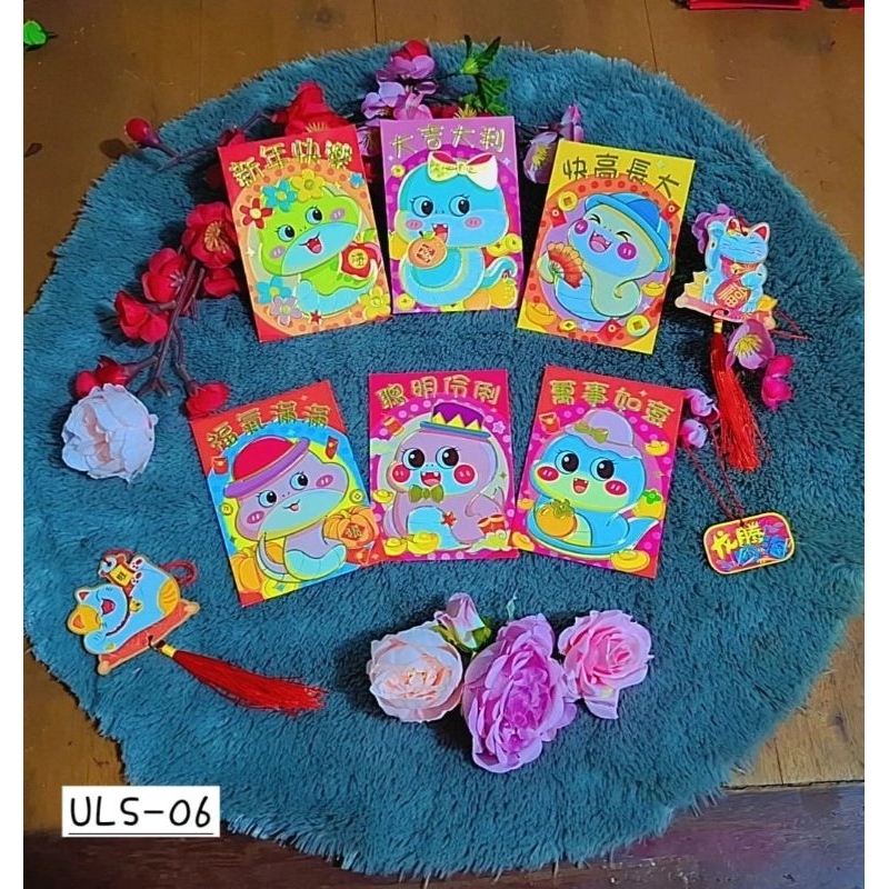 

(EmSoRR) Angpao imlek shio naga unik dan lucu tahun 2025/hongbao amplop imlek Ong Murah standartahun ular kayu