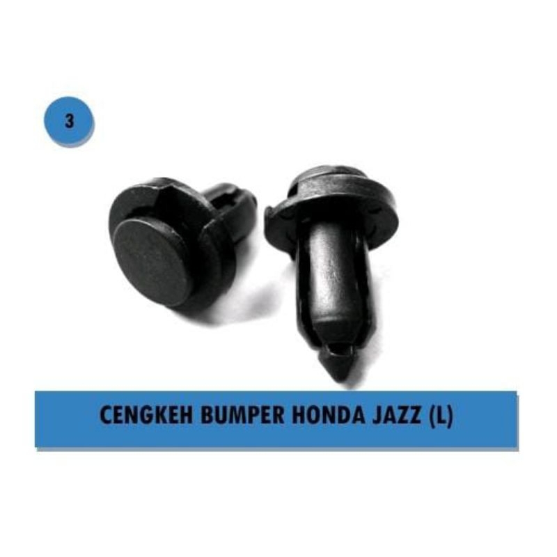 KLIP CLIP CENGKEH BEMPER BUMPER HONDA JAZZ PANJANG LONG HITAM
