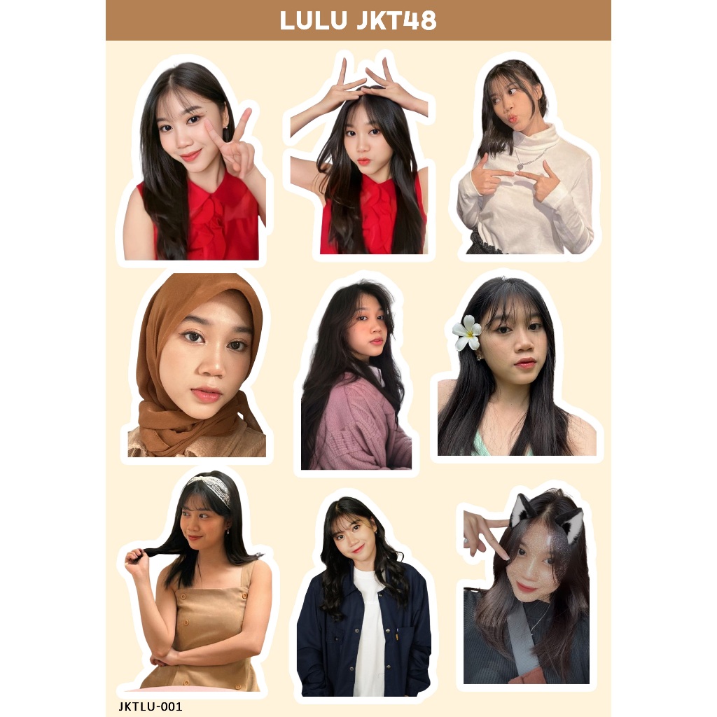 LULU STIKER JKT 48 I STIKER JKT 48 I JKT 48 NEW ERA I STIKER LULU JKT48 I STIKER HOLOGRAM JKT48