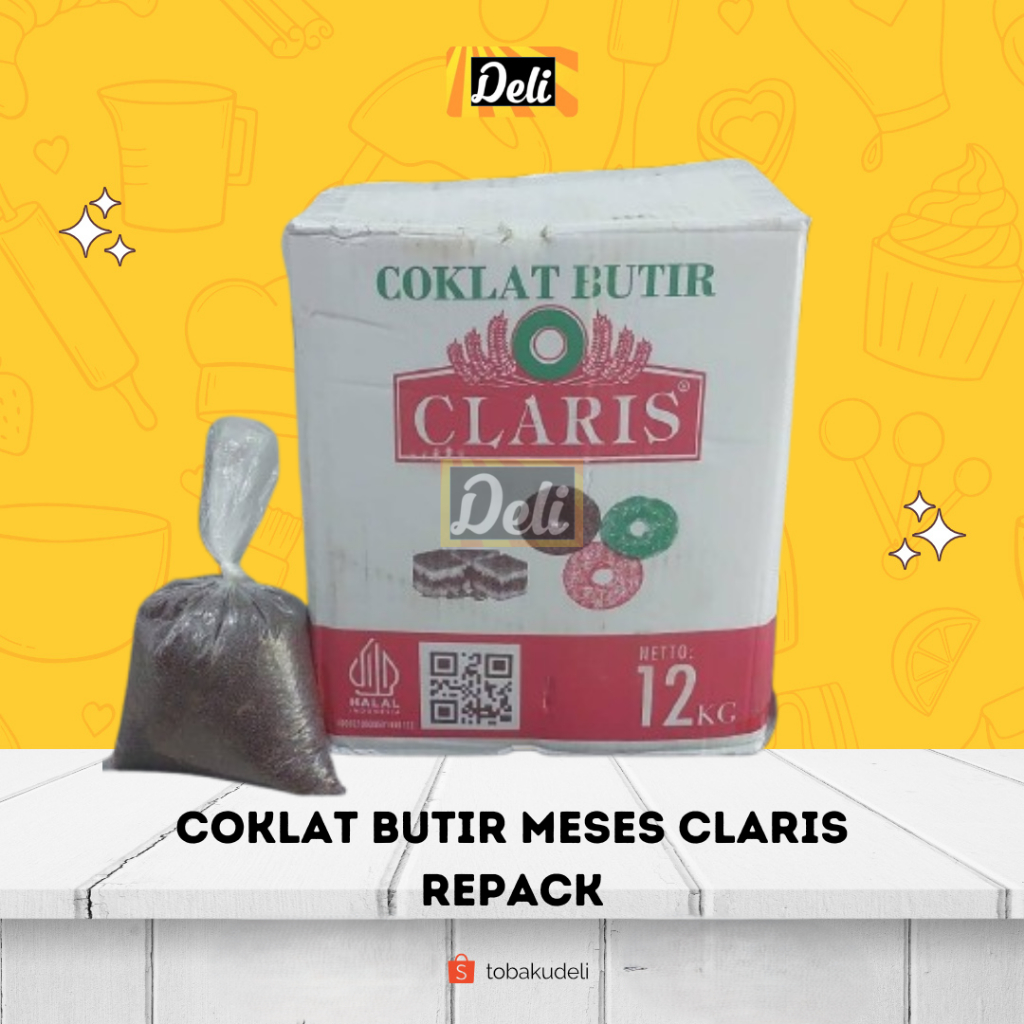 

Meses Meises Coklat Butir Claris Repack Timbangan (250gr, 500gr)