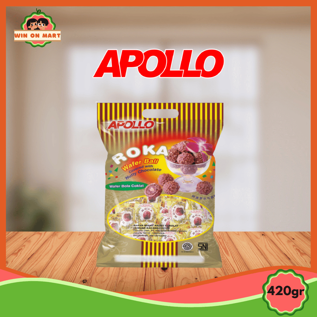 

Wafer Ball | Apollo Roka Wafer Ball Chocolate Cokelat isi 70 pcs / biji ( 1070 MLS )