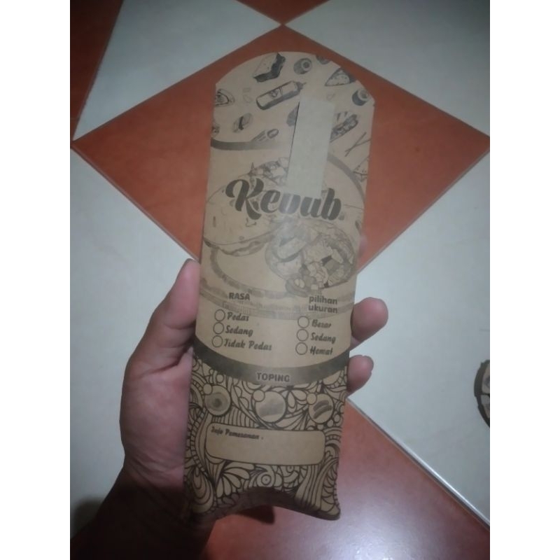 

kardus bungkus kebab