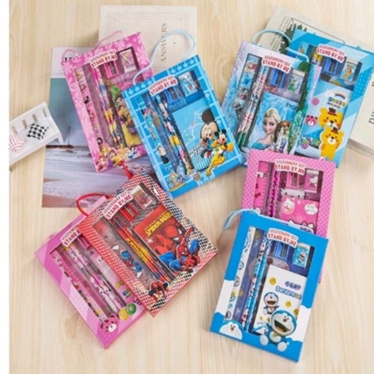 

Diskon Tambahan Alat tulis set 6 in karakter stationery notebook pen paket buku alat tulis