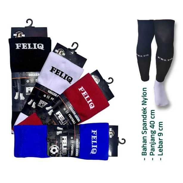 Sambungan Kaos Kaki Bola Panjang / Kaos Kaki Sambung / Leg Sleave Feliq Original