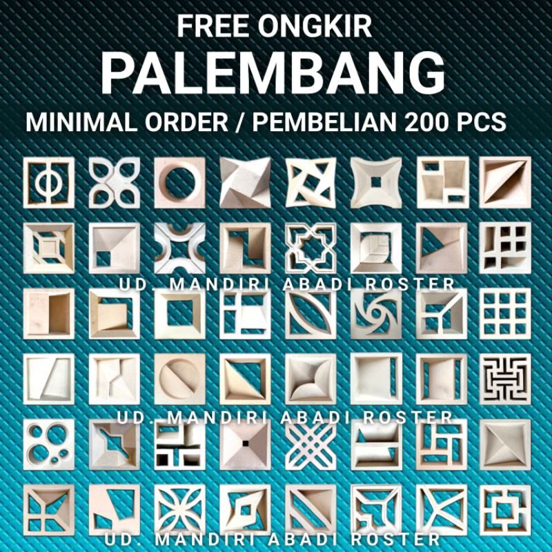 Roster Minimalis [ PALEMBANG] Gratis Ongkir - Loster Beton Minimalis Anti tampias